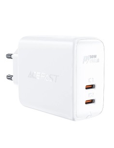 Caricabatterie Acefast GaN USB Tipo C 50W, PD, QC 3.0,...