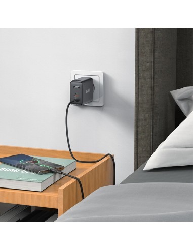 Caricabatterie Acefast GaN USB Tipo C 50W, PD,...