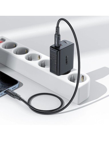 Caricabatterie Acefast GaN USB Tipo C 50W, PD,...