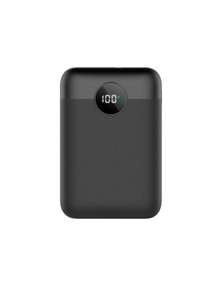 Fonex power bank carica rapida da 10.000 mAh con display | Nero