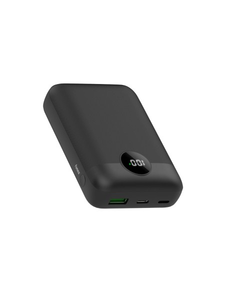 Fonex power bank carica rapida da 10.000 mAh con display | Nero