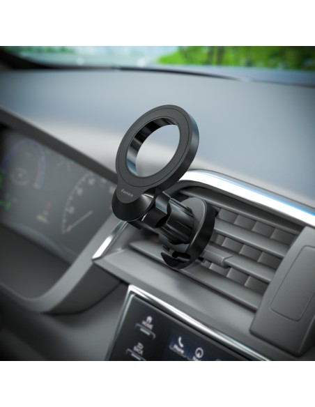 Fonex supporto telefono da auto Air Magnetic Ring | Nero