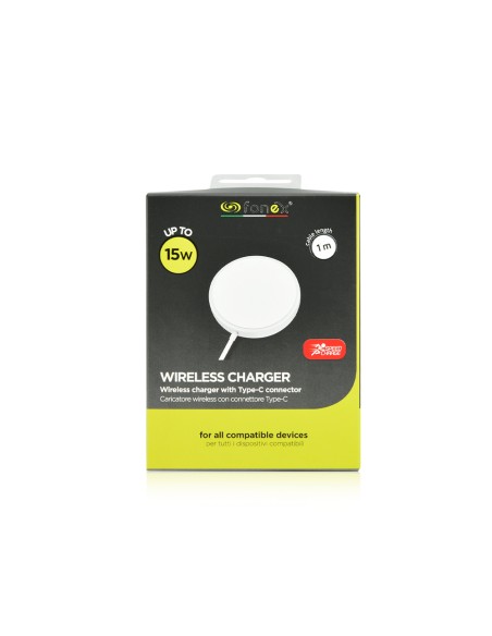 Fonex wireless charger 15W | Bianco