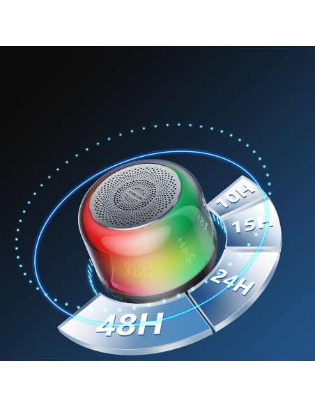 Joyroom altoparlante senza fili Bluetooth 5.1 RGB nero (JR-ML03)