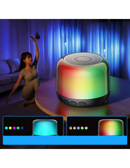 Joyroom altoparlante senza fili Bluetooth 5.1 RGB nero (JR-ML03)