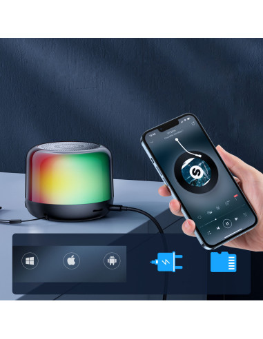 Joyroom altoparlante senza fili Bluetooth 5.1...