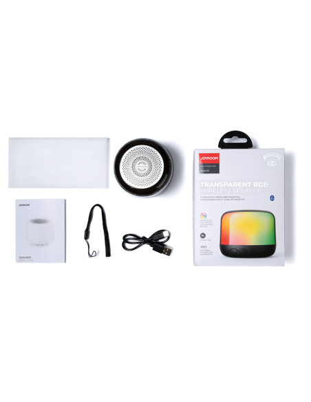 Joyroom altoparlante senza fili Bluetooth 5.1 RGB nero (JR-ML03)